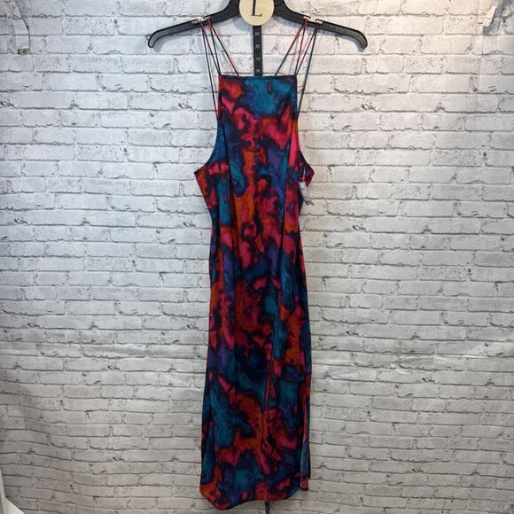 Silence & Noise Dresses & Skirts - Urban Outfitters Silence + Noise Watercolor Sleeveless Tie Dye Dress Large